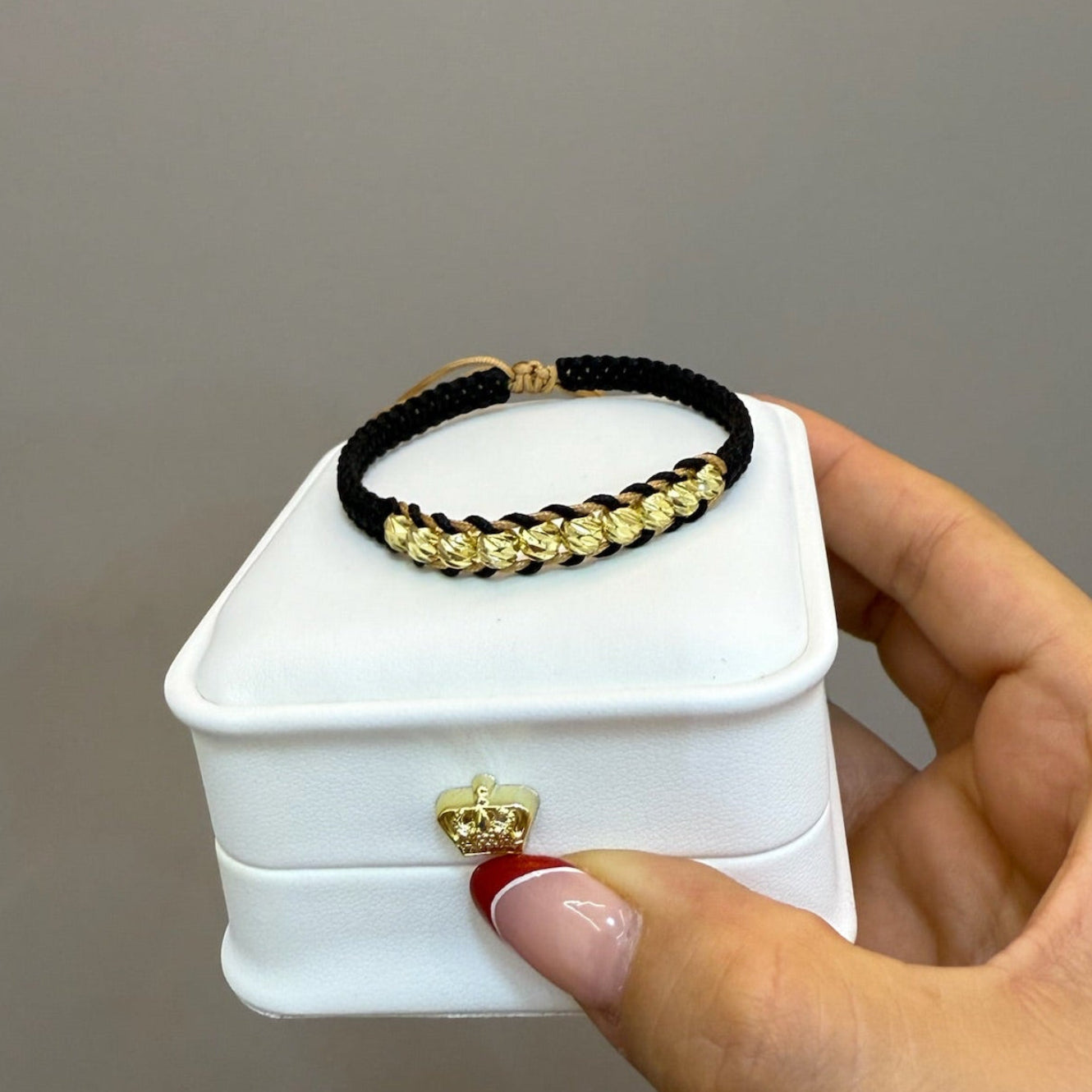 Pulsera entrelasada diamantada
