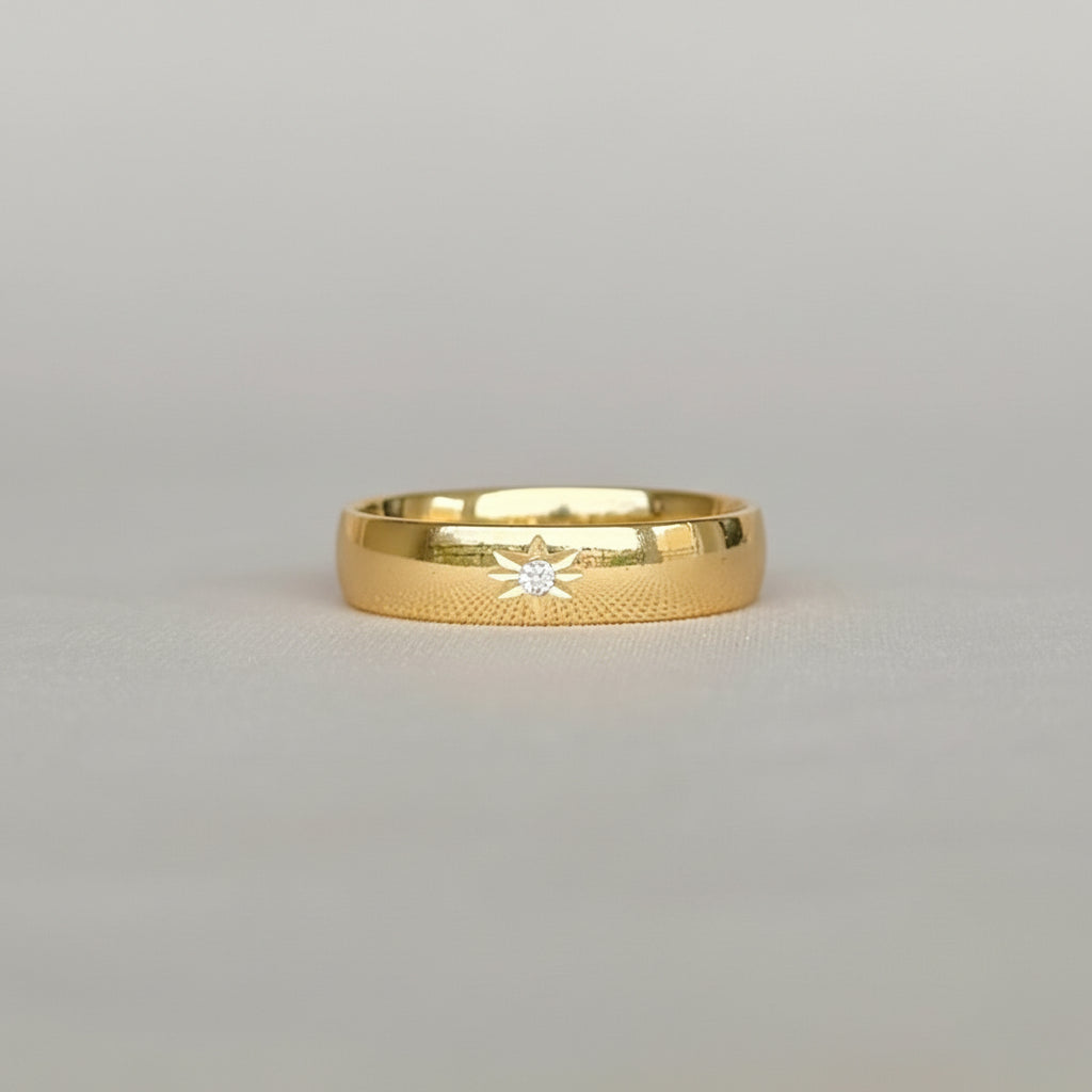 ANILLO ARGOLLA LISA CIRCON