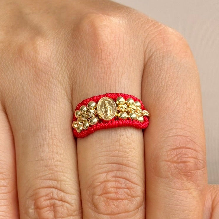 ANILLO TEJIDO VIRGEN MILAGROSA