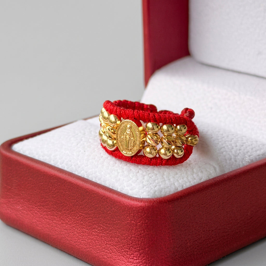 ANILLO TEJIDO VIRGEN MILAGROSA