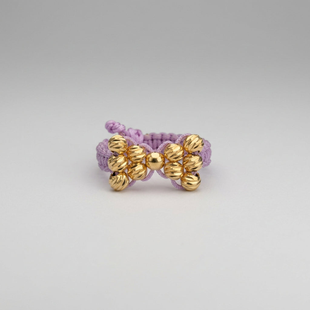 Anillo tejido moño