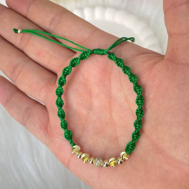 Pulsera tejido espiral