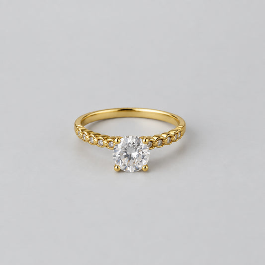 ANILLO SOLITARIO CIRCON 7MM CIRCON X8 BISEL