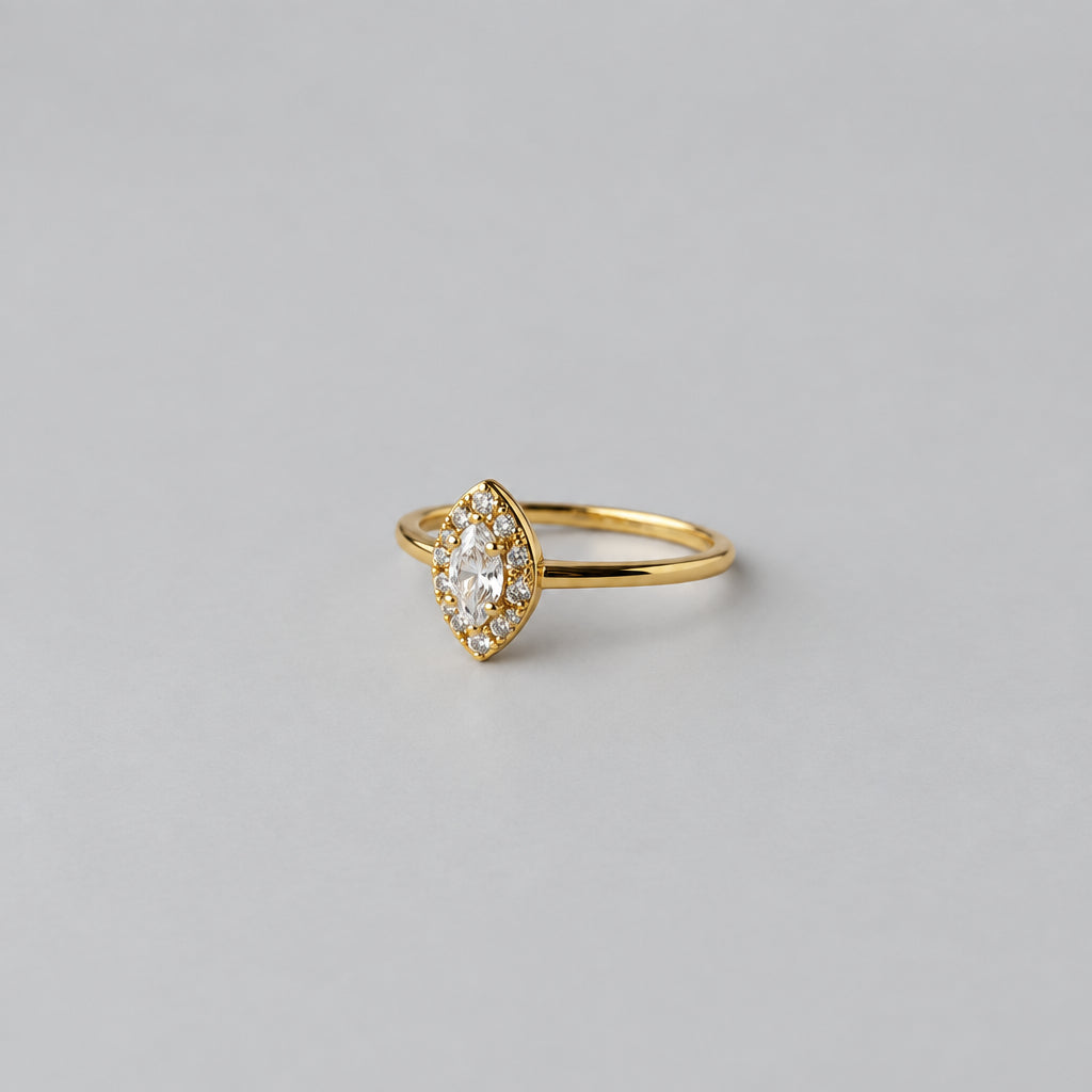 ANILLO OVALO CIRCON