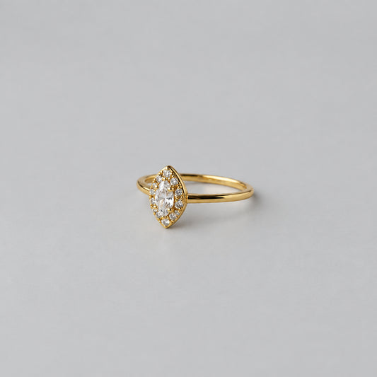 ANILLO OVALO CIRCON