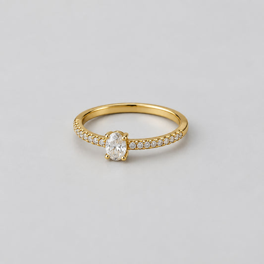 ANILLO OVALO PIEDRA LADOS CIRCON