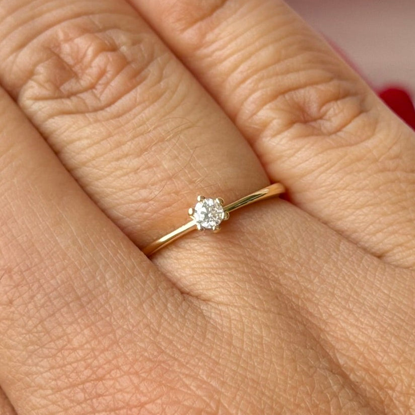 ANILLO SOLITARIO 5MM