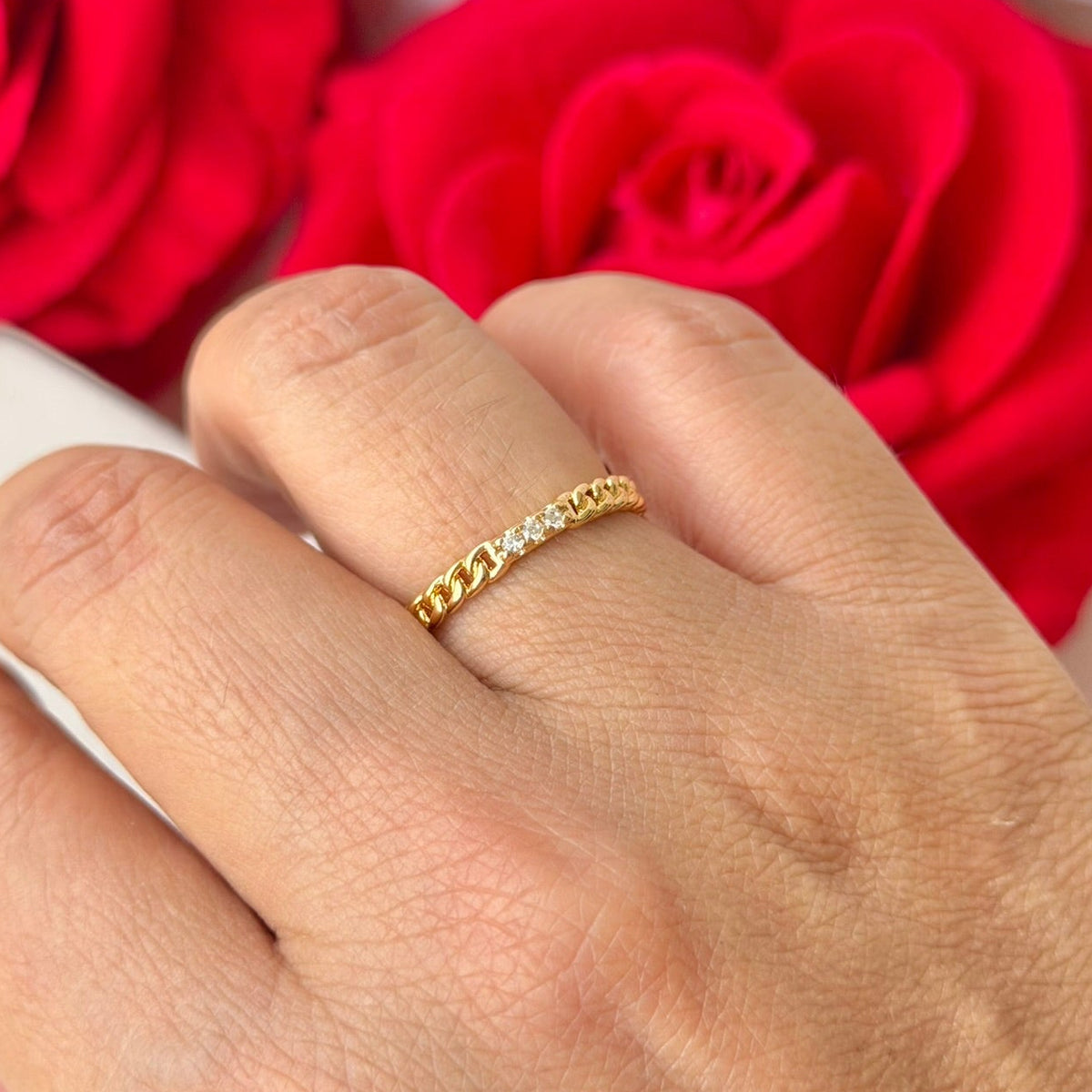 ANILLO CUBANO CIRCON X3