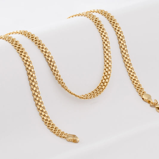 Cadena Tejido Chino Doble Carril 65cm