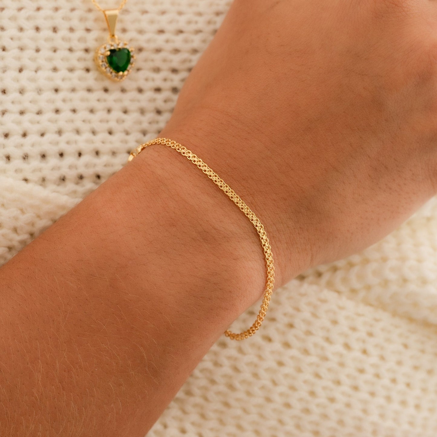 Pulsera Tejido Chino 2mm 18cm