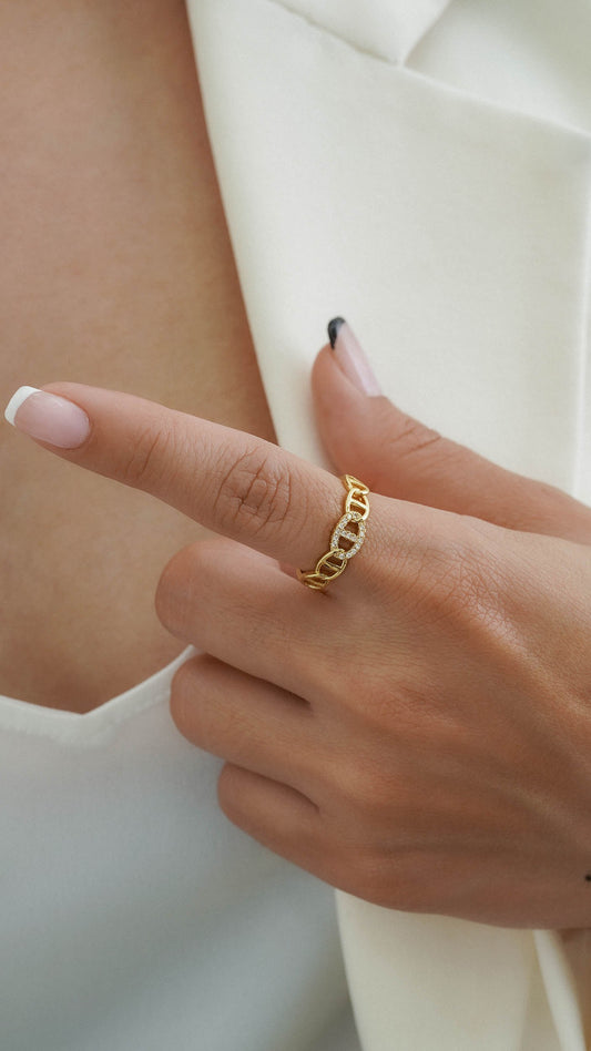 Anillo Crystal G Ajustable